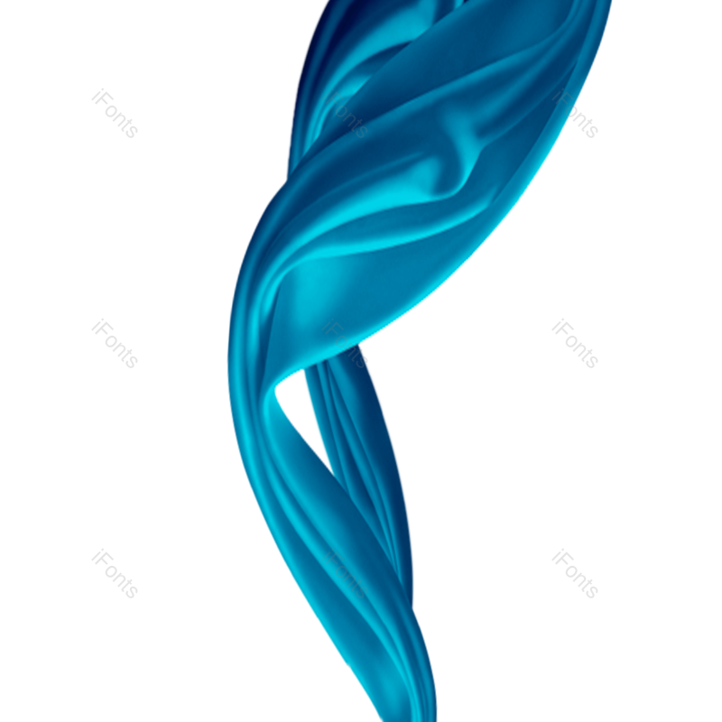 丝带图片,蓝色元素,漂浮PNG,蓝色元素免抠素材